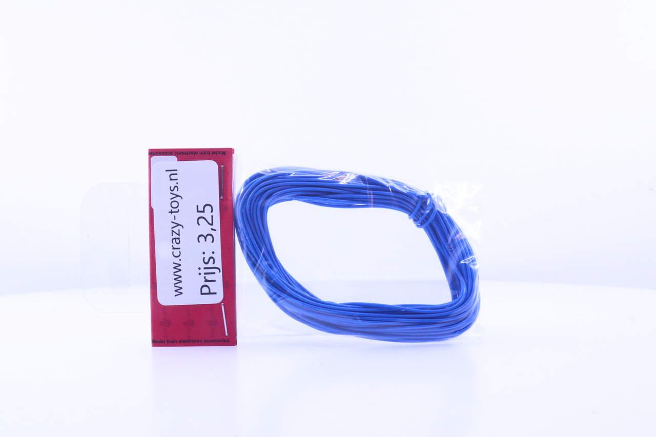 flexible electrisiteitsdraad 10 meter 0.2mm blauw