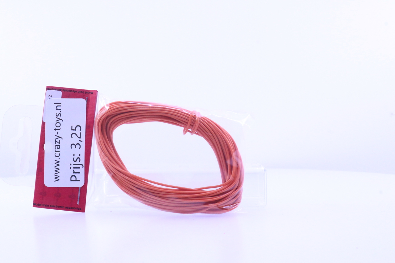 flexible electrisiteitsdraad 10 meter 0.2mm oranje