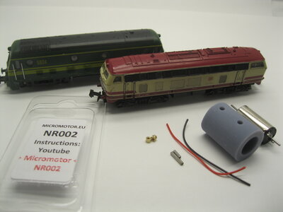 micromotor nr002 N ombouwkit voor Roco 2150, 2156, 23218-23222, 23234-23235, 23420-23422 micromotor nr002 N ombouwkit voor Roco 2150, 2156, 23218-23222, 23234-23235, 23420-23422