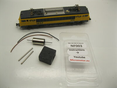 micromotor NF003G N ombouwkit voor fleischmann NS1600 SNCF BB 1500, 1600, 22200, 7200 micromotor NF003G N ombouwkit voor fleischmann NS1600 SNCF BB 1500, 1600, 22200, 7200