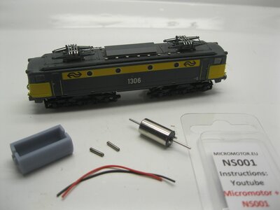 micromotor NS001 motor ombouwset voor Startrain 60127-60138, 60140-60143, 70110-70112 micromotor NS001 motor ombouwset voor Startrain 60127-60138, 60140-60143, 70110-70112