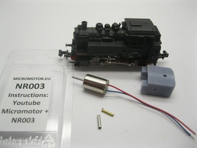 micromotor NR003 motor ombouwset voor Roco 2100A, 2151S, 23200-23202, 23204-23205, 23223, 23380-23381 micromotor NR003 motor ombouwset voor Roco 2100A, 2151S, 23200-23202, 23204-23205, 23223, 23380-23381