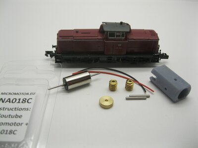 micromotor NA018C motor ombouwset voor Arnold DB SBB FS Solvay Seco TWE AVG V100 , BR 211, BR 212, Wiebe BR 213, ÖBB Rh 2048 micromotor NA018C motor ombouwset voor Arnold DB SBB FS Solvay Seco TWE AVG V100 , BR 211, BR 212, Wiebe BR 213, ÖBB Rh 2048