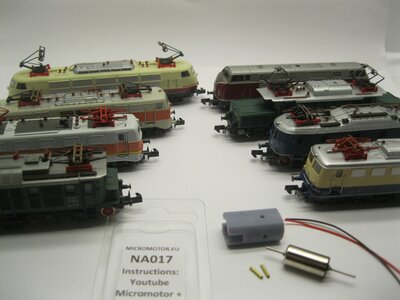 micromotor NA017 motor ombouwset voor Arnold BR 220, BR 221, Am 4/4, BR 194, E94, BR 254, BR 110, BR 140, E40, BR 141, E41, Rh 1020, Rh 1042, Rh 1118, BR 103.1, BR 150, BR 117, E17, BR 118, E18, BB 25000, US GG1 micromotor NA017 motor ombouwset voor Arnold BR 220, BR 221, Am 4/4, BR 194, E94, BR 254, BR 110, BR 140, E40, BR 141, E41, Rh 1020, Rh 1042, Rh 1118, BR 103.1, BR 150, BR 117, E17, BR 118, E18, BB 25000, US GG1