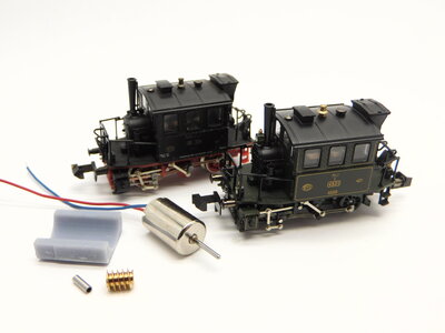 micromotor NM022G motor ombouwset voor Minitrix BR 98.3, PtL 2/2, KPEV T2, ÖBB 688, Glaskasten, Saxonia micromotor NM022G motor ombouwset voor Minitrix BR 98.3, PtL 2/2, KPEV T2, ÖBB 688, Glaskasten, Saxonia