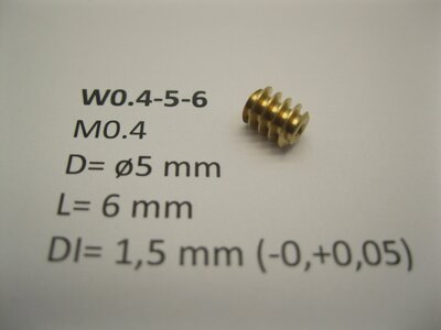 micromotor w0.4-5-6 wormwiel Replacement for Minitrix locos with our 1,5 mm axle adapters (Brass) micromotor w0.4-5-6 wormwiel Replacement for Minitrix locos with our 1,5 mm axle adapters (Brass)