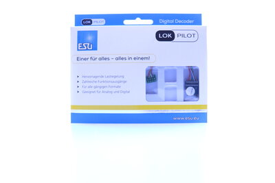 ESU 59610 DCC/MM/SX/M4, 8-pin NEM652, gauge H0 ,0 ESU 59610 DCC/MM/SX/M4, 8-pin NEM652, gauge H0 ,0