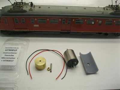 micromotor HTR001F HO motor ombouwset voor Trix 1530-1532 Adler 2202 BR 24 en andere micromotor HTR001F HO motor ombouwset voor Trix 1530-1532 Adler 2202 BR 24 en andere