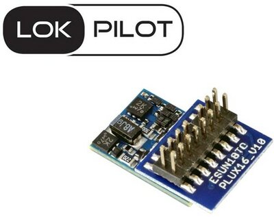 ESU 59814 LokPilot 5 micro DCC/MM/SX/M4, PluX16, Spurweite N, TT decoder ESU 59814 LokPilot 5 micro DCC/MM/SX/M4, PluX16, Spurweite N, TT decoder