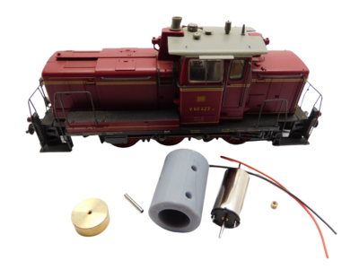 micromotor HR010F motor ombouwset voor Roco V60, BR 260, BR 261, BR 360, BR 361, u.a. micromotor HR010F motor ombouwset voor Roco V60, BR 260, BR 261, BR 360, BR 361, u.a.