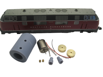 micromotor HR003C motor ombouwset voor Roco BR 103, BR 215, BR 220, BR 601, u.a. micromotor HR003C motor ombouwset voor Roco BR 103, BR 215, BR 220, BR 601, u.a.