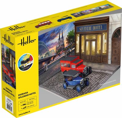 Heller 52330 STARTER KIT Diorama Splendid Hotel Bouwpakket Schaal 1:24