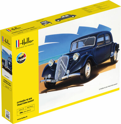 Heller 56799 STARTER KIT Citroen 15 SIX Traction Avant Bouwpakket Schaal 1:8