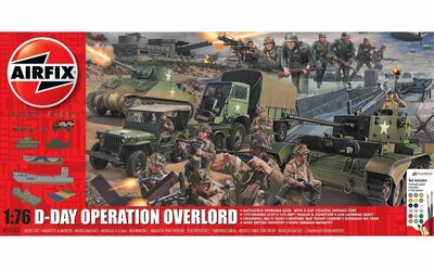 Airfix A50162A D-Day 75th Anniversary Operation Overlor Gift Set Bouwpakket Schaal 1:76