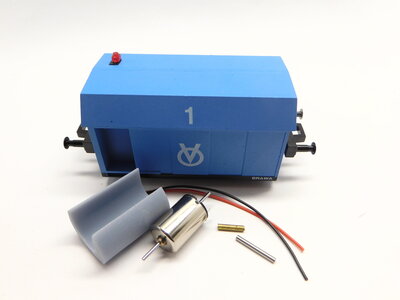 Micromotor HBR004 Umbausatz für Brawa Klv 61, Köf II, Volkert Roboter V7000 - Modell mit Riemenantrieb Micromotor HBR004 Umbausatz für Brawa Klv 61, Köf II, Volkert Roboter V7000 - Modell mit Riemenantrieb