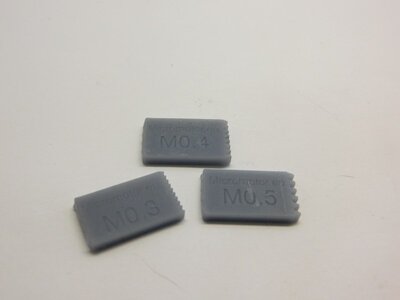 micromotor T004 Set modulemeters M0.3 - M0.4 - M0.5 Schnecke Modul Lehre - M0.3, M0.4 & M0.5 micromotor T004 Set modulemeters M0.3 - M0.4 - M0.5 Schnecke Modul Lehre - M0.3, M0.4 & M0.5