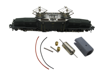 micromotor NA020G motor ombouwset voor Arnold Krokodil, Ae 6/8 II, Be 6/8 II, Ce 6/8 II micromotor NA020G motor ombouwset voor Arnold Krokodil, Ae 6/8 II, Be 6/8 II, Ce 6/8 II