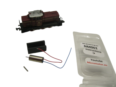 micromotor NM001G N ombouwset voor mintrix V 60, BR 261, SNCB BR 260 micromotor NM001G N ombouwset voor mintrix V 60, BR 261, SNCB BR 260