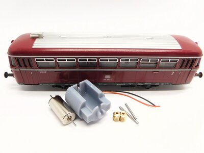 micromotor HTR004G motor ombouwset voor Trix VT 55, VT 62, VT 75.9, VT 98, VT 135 micromotor HTR004G motor ombouwset voor Trix VT 55, VT 62, VT 75.9, VT 98, VT 135