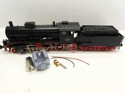 micromotor HTR006G motor ombouwset voor Trix BR 54 (DB/DRG), K.Bay.Sts.B. G 3/4 H micromotor HTR006G motor ombouwset voor Trix BR 54 (DB/DRG), K.Bay.Sts.B. G 3/4 H