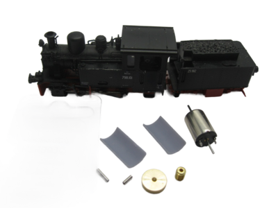 micromotor HSR003C HOe motor ombouwset voor Roco BR 99, HF110C, u.a. micromotor HSR003C HOe motor ombouwset voor Roco BR 99, HF110C, u.a.