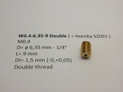 micromotor W0.4-6.35-9 Single wormwiel micromotor W0.4-6.35-9 Single wormwiel