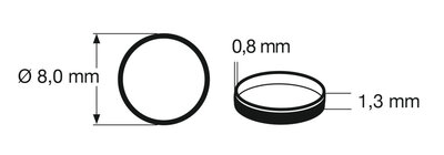 fleischmann 648009 Traction tyre 1 (pcs/stuks/Stück) H0. Outer diameter 16,4 mm, width 1,3 mm fleischmann 648009 Traction tyre 1 (pcs/stuks/Stück) H0. Outer diameter 16,4 mm, width 1,3 mm