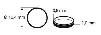 fleischmann 648008 Traction tyre 1 (pcs/stuks/Stück) H0. Outer diameter 16,4 mm, width 2 mm. fleischmann 648008 Traction tyre 1 (pcs/stuks/Stück) H0. Outer diameter 16,4 mm, width 2 mm.