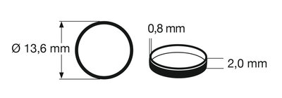 fleischmann 648002 Traction tyre 1 (pcs/stuks/Stück) , H0. Outer diameter 13,6 mm, width 2 mm. Corresponds to the spare part number 544002. fleischmann 648002 Traction tyre 1 (pcs/stuks/Stück) , H0. Outer diameter 13,6 mm, width 2 mm. Corresponds to the spare part number 544002.