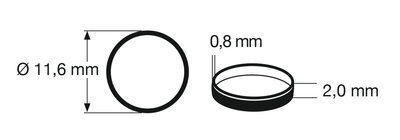 fleischmann 648001 raction tyre 1 (pcs/stuks/Stück) , H0. Outer diameter 11,6 mm, width 2 mm fleischmann 648001 raction tyre 1 (pcs/stuks/Stück) , H0. Outer diameter 11,6 mm, width 2 mm