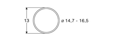 roco 40071 Traction tyres for DC locomotives.    For wheels with diameter 14.7–16.5 mm.1 (pcs/stuks/Stück) 
