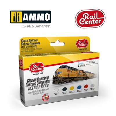 Ammo-Mig Railcenter R-1020 Classic American Railroad Companies (Union Pacific) Ammo-Mig Railcenter R-1020 Classic American Railroad Companies (Union Pacific)
