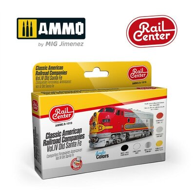 Ammo-Mig Railcenter R-1019 Classic American Railroad Companies (Old Santa Fe) Ammo-Mig Railcenter R-1019 Classic American Railroad Companies (Old Santa Fe)