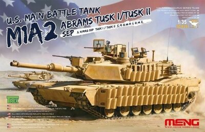 MENG-Model TS-026 U.S.Main Battle Tank M1A2 SEP AbramsTUSK TUSK I/TUSK II Bouwpakket Schaal 1:35 MENG-Model TS-026 U.S.Main Battle Tank M1A2 SEP AbramsTUSK TUSK I/TUSK II Bouwpakket Schaal 1:35