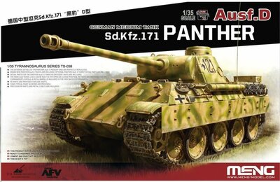 MENG-Model TS-038 German Medium Tank Sd.Kfz.171 Panther Ausf.D Bouwpakket Schaal 1:35 MENG-Model TS-038 German Medium Tank Sd.Kfz.171 Panther Ausf.D Bouwpakket Schaal 1:35
