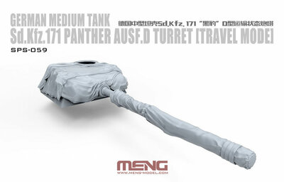 MENG-Model SPS-059 German Medium Tank Sd.Kfz.171 Panther Ausf.D Turret(Travel Mode)(RESIN) Schaal 1:35 MENG-Model SPS-059 German Medium Tank Sd.Kfz.171 Panther Ausf.D Turret(Travel Mode)(RESIN) Schaal 1:35