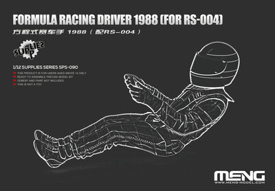MENG-Model SPS-090 Formula Racing Driver 1988 (For RS-004) (Resin) Schaal 1:12