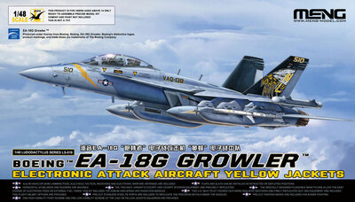 MENG-Model LS-019 Boeing EA-18G Growler Electronic Attack Aircraft Yellow Jackets Schaal 1:48