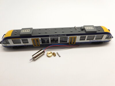 micromotor NL002C ombouwset Liliput BR 640 DB, Lint 27, HLB VT 201, Vectus VT 207, HEX VT 872 micromotor NL002C ombouwset Liliput BR 640 DB, Lint 27, HLB VT 201, Vectus VT 207, HEX VT 872