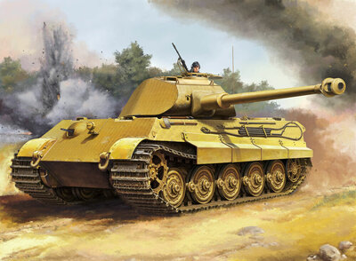 Trumpeter 00948 Pz.Kpfw.VI Sd.Kfz.182 Tiger II (Porsche Early production vehicle Fgst.Nr.280009) Bouwpakket Schaal 1:16