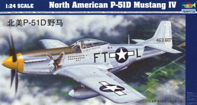 Trumpeter 02401 North American P-51 D Mustang IV Bouwpakket Schaal 1:24