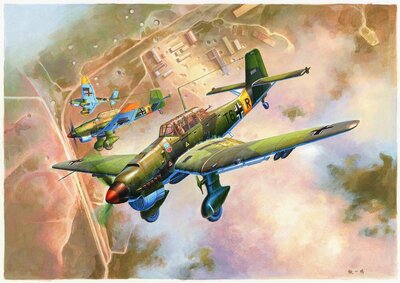 Trumpeter 02421 Junkers Ju-87B-2 Stuka Bouwpakket Schaal 1:24