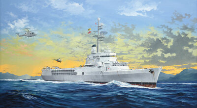 Trumpeter 05635 French Navy Helicopter Cruiser Jeanne d’Arc 2008 Bouwpakket Schaal 1:350