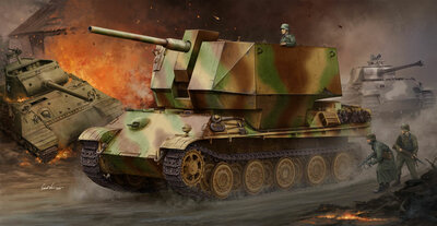 Trumpeter 09531 Flakpanther w/8.8cm Flak 36/37 Bouwpakket Schaal 1:35