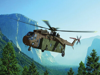 ICM 53057 CH-54A Tarhe with Universal Military Pod Bouwpakket Schaal 1:35 ICM 53057 CH-54A Tarhe with Universal Military Pod Bouwpakket Schaal 1:35