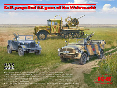 ICM DS3526 Self-propelled AA guns of the Wehrmacht2800 Bouwpakket Schaal 1:35 ICM DS3526 Self-propelled AA guns of the Wehrmacht2800 Bouwpakket Schaal 1:35