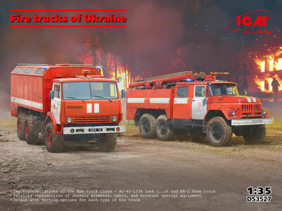 ICM DS3527 Fire trucks of Ukraine Schaal 1:35 ICM DS3527 Fire trucks of Ukraine Schaal 1:35