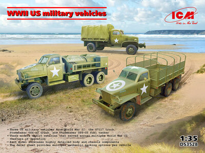 ICM DS3528 WWII US military vehicles Bouwpakket Schaal 1:35 ICM DS3528 WWII US military vehicles Bouwpakket Schaal 1:35