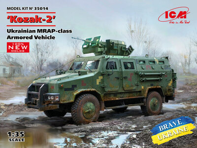 ICM 35014 Kozak-2, Ukrainian MRAP-class Armored Vehicle (100% new molds) Schaal 1:35 ICM 35014 Kozak-2, Ukrainian MRAP-class Armored Vehicle (100% new molds) Schaal 1:35