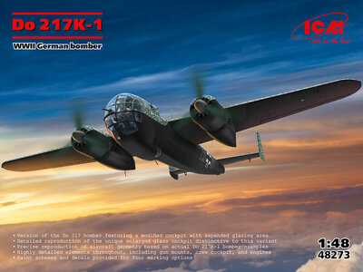 ICM 48273 Do 217K-1, WWII German bomber Schaal 1:48 ICM 48273 Do 217K-1, WWII German bomber Schaal 1:48